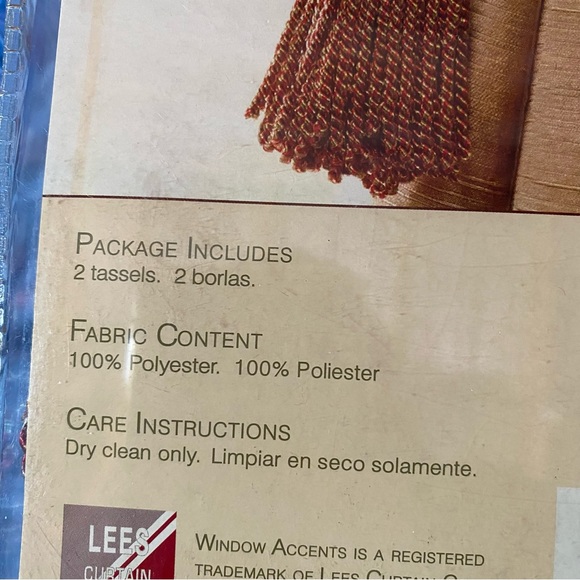 Charlemagne 2 Tassel Rope Tiebacks - Picture 7 of 8